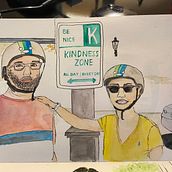 A bike ride in Pittsburgh . Un proyecto de Ilustración tradicional de Di Hu - 06.09.2021