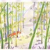 Ilustración en acuarela con influencia japonesa. Traditional illustration, Drawing, and Watercolor Painting project by Soledad Andreu Rojas - 09.06.2021