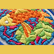 Mi Proyecto del curso: Ilustración de personajes con hilo y aguja. Un progetto di Illustrazione tradizionale e Ricamo di Dian Ballesteros - 28.10.2019