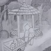 Mi Proyecto del curso: Viaje en familia . Traditional illustration, Pencil Drawing, Drawing, Stor, telling, Artistic Drawing, and Narrative project by candychen1603 - 08.27.2021