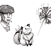 Mi Proyecto del curso: Diseño de tatuajes Blackwork. Traditional illustration, Digital Illustration, and Tattoo Design project by Cecilia Soraya Jerez - 09.07.2021