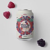 Kombucha. Blow up Berry. Un proyecto de Packaging, Diseño, Diseño gráfico y Diseño de logotipos de Bee Comunicación - 07.09.2021