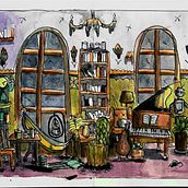 My project in Creative Sketching: Fill Your Illustrations with Life and Detail course. Projekt z dziedziny Trad, c, jna ilustracja, Sketching, R, sunek ołówkiem,  R, sunek, Malowanie akwarelą, Sketchbook,  R i sunek atramentem użytkownika Afroditi Mavroeidi - 07.09.2021