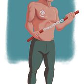 Meu projeto do curso: Introdução ao desenho de personagens para animação e videogames. Traditional illustration, Animation, Character Design, Video Games, and Game Design project by Guilherme Miles - 09.06.2021