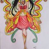 Viviana Enchantix . Traditional illustration, Drawing, Creativit, and Artistic Drawing project by Vitória Porfírio - 06.15.2020