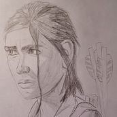 TLOU2 Ellie Portrait. Un proyecto de Ilustración tradicional y Sketchbook de Roger Casulleras Real - 07.09.2021