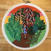 Mi Proyecto del curso: Introducción al bordado botánico. Embroider project by Coti Verde - 09.08.2021