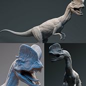 Dilophosaurus. 3D project by Jason Peacock - 09.08.2021