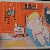 Meu projeto do curso: Sketchbook experimental: encontre seu estilo de desenho. Un progetto di Illustrazione tradizionale, Bozzetti, Creatività, Disegno, Pittura ad acquerello, Sketchbook e Pittura gouache di luiisroque - 04.09.2021