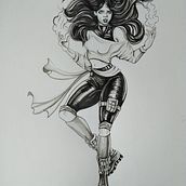 Mi Proyecto del curso: Diseño de personajes femeninos para cómics. Character Design, Comic, and Drawing project by argeim_black - 09.09.2021