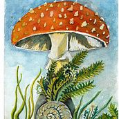 Mi Proyecto del curso: Ilustración de elementos naturales en acuarela. Traditional illustration, Watercolor Painting, and Naturalistic Illustration project by lorenaberger2 - 09.09.2021