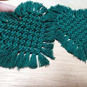 Practicando nudos: posavasos corazón . % África Gutiérrez tarafından hazırlanan Makrome, Ve Sanat ve El Sanatları projesi - 08.07.2021