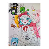 Mi Proyecto del curso: Coloreado con marcadores para dibujo manga. Traditional illustration, Comic, Color Theor, and Manga project by sandramilenarobledo - 09.09.2021