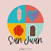 San Juan, Puerto Rico . Un proyecto de Ilustración tradicional, Ilustración vectorial, Dibujo y Diseño para Redes Sociales de Yulissa Rosario Santiago - 09.09.2021