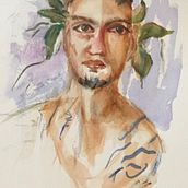 Squarely portrait. Traditional illustration project by Ruth Chotiner - 09.09.2021
