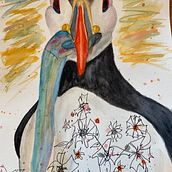 Mi Proyecto del curso: Acuarela artística para ilustración de aves. Traditional illustration, Realistic Drawing, Naturalistic Illustration, and Watercolor Painting project by Solma GO - 09.10.2021