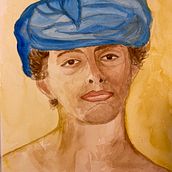 My project in Watercolor Portraits: Capture a Model's Personality course. Fine Arts, Painting, Watercolor Painting, and Portrait Drawing project by silvia_resconi - 09.10.2021