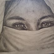 The Eyes Have It. Fine Arts, Pencil Drawing, Drawing, Portrait Drawing, Realistic Drawing, and Sketchbook project by Robin Ferguson - 09.10.2021