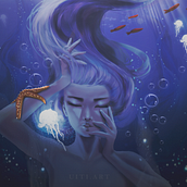 Meu projeto do curso: Iluminação e cor para retratos digitais no Photoshop. Un projet de Illustration traditionnelle, Illustration numérique , et Peinture numérique de Daiana Albuquerque - 09.09.2021