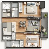 Archviz. 3D projeto de Juan Eduardo Perez Yabar - 11.09.2021