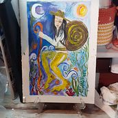 Mi Proyecto del curso: Ilustración con acrílico: crea universos mágicos. Un proyecto de Ilustración tradicional, Pintura, Creatividad y Pintura acrílica de evmasa33 - 11.09.2021