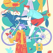 Mein Kursprojekt: Vektorillustration: Charakter und Farbe. Un projet de Illustration traditionnelle, Design graphique, Illustration vectorielle et Illustration numérique de yashan_oksana - 11.09.2021