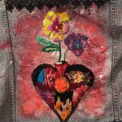 Meu projeto do curso: Design de moda: pintura e bordado em roupas. Painting, Fashion Design, Embroider, DIY, Upc, cling, and Textile Design project by Kelly Araujo - 09.05.2021