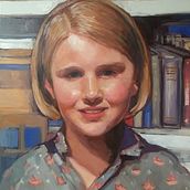 ‘Heidi’ - My project in Expressive Oil Portraiture: Explore the Alla Prima Technique course. Un progetto di Belle arti, Pittura e Pittura ad olio di Amanda Lunt - 25.08.2021
