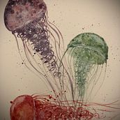 Mein Kursprojekt: Moderne Aquarelltechniken. Traditional illustration, Fine Arts, Painting, and Watercolor Painting project by monaarte - 09.12.2021