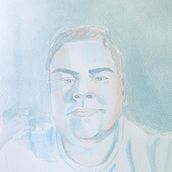 Mi Proyecto del curso: auto retrato artístico en acuarela. Fine Arts, Painting, Watercolor Painting, and Portrait Drawing project by jhohan martinez - 09.12.2021