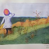 Summer's End. Traditional illustration, and Gouache Painting project by Shelley Saracin - 09.09.2021