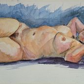 Mi Proyecto del curso: Figura humana en acuarela. Un progetto di Illustrazione tradizionale, Belle arti, Pittura, Pittura ad acquerello, Disegno realistico e Disegno anatomico di Cristina Asensio - 13.09.2021