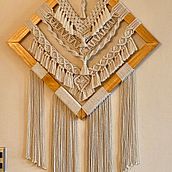 Mi Proyecto del curso: Introducción al tapiz de macramé. Accessor, Design, Arts, Crafts, Fiber Arts, and Macramé project by Carol Farías Romero - 09.13.2021