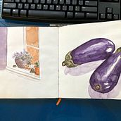 Pages from Recent Sketchbooks - My Introduction for Daily Sketching for Creative Inspiration. Un proyecto de Sketchbook de almost_art_baby - 14.09.2021