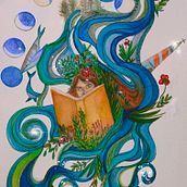Mi Proyecto del curso: Técnicas de acuarela para ilustraciones de ensueño. Traditional illustration, Drawing, Watercolor Painting, and Editorial Illustration project by naranjomari754 - 09.14.2021