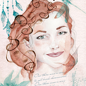 Il mio progetto del corso: Ritratto illustrato ad acquerello. Traditional illustration, Fine Arts, Painting, Drawing, Watercolor Painting, Portrait Drawing, and Artistic Drawing project by Luciana S. - 09.06.2021