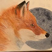My project in Expressive Animal Portraits in Watercolor course. Traditional illustration, Watercolor Painting, Realistic Drawing, and Naturalistic Illustration project by Kristen Lautenslager - 09.10.2021