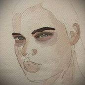 Mein Kursprojekt: Aquarellporträt mit fotografischem Vorbild. Traditional illustration, Watercolor Painting, and Portrait Drawing project by monaarte - 09.15.2021