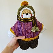 Mi Proyecto del curso: Diseño y bordado de muñecos con aguja mágica. Un proyecto de Bordado, Decoración de interiores, Art to y Punch needle de May - 15.09.2021