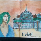 Mon projet du cours : Sketching artistique à l’aquarelle : osez exprimer vos idées. Traditional illustration, Sketching, Creativit, Drawing, Watercolor Painting, and Sketchbook project by Elsa B - 09.15.2021