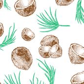 Harina de Coco - Empaque Ein Projekt aus dem Bereich Design, Br, ing und Identität, Traditionelle Illustration und Werbung von Reinaldo Silva - 15.09.2021