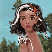 Mi Proyecto del curso: Personajes femeninos poderosos: ilustra la diversidad. Un projet de Illustration traditionnelle, Peinture, Illustration numérique, Dessin numérique , et Peinture numérique de corantescardenas - 15.09.2021