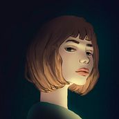 Meu projeto do curso: Retrato digital no Photoshop com um toque de fantasia. Traditional illustration, Drawing, Digital Illustration, Portrait Drawing, Digital Drawing, and Digital Painting project by Camila Aparecida Silveira - 09.07.2021