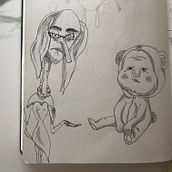 "Weird charcaters" -My project in The Art of Sketching: Transform Your Doodles into Art course . % filipacgaspar tarafından hazırlanan Geleneksel illüstras, on, Kalem Çizimi, Çizim, Ve Eskiz defteri projesi - 09.16.2021