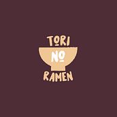 Tori no Ramen - My project in Creation of an Original Logo from Scratch course . Een project van  Ontwerp,  Br, ing en identiteit, Grafisch ontwerp y Logo-ontwerp van Grażyna Warda-Ptak - 28.09.2021