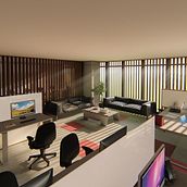 Oficinas Leasing. Un proyecto de Arquitectura interior, Diseño de interiores, Decoración de interiores, Interiorismo y Retail Design de Rodrigo Pantoja - 16.09.2021