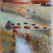 My project in Natural Landscapes in Watercolor course. Fine Arts, Painting, and Watercolor Painting project by egd - 09.17.2021