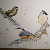 Mi Proyecto del curso: Acuarela artística para ilustración de aves. Ilustração tradicional, Pintura em aquarela, Desenho realista e Ilustração naturalista projeto de Elisabeth - 17.09.2021