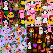 Meu projeto do curso: Design de padrões ilustrados . % Ketly Freitas Campos tarafından hazırlanan Tasarım, Geleneksel illüstras, on, Desen Tasarımı, Ve Baskı projesi - 09.17.2021