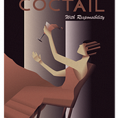 My project in Art Deco Style for Digital Illustration course. Traditional illustration, Fine Arts, Poster Design, and Digital Illustration project by Johanna Körner - 09.17.2021